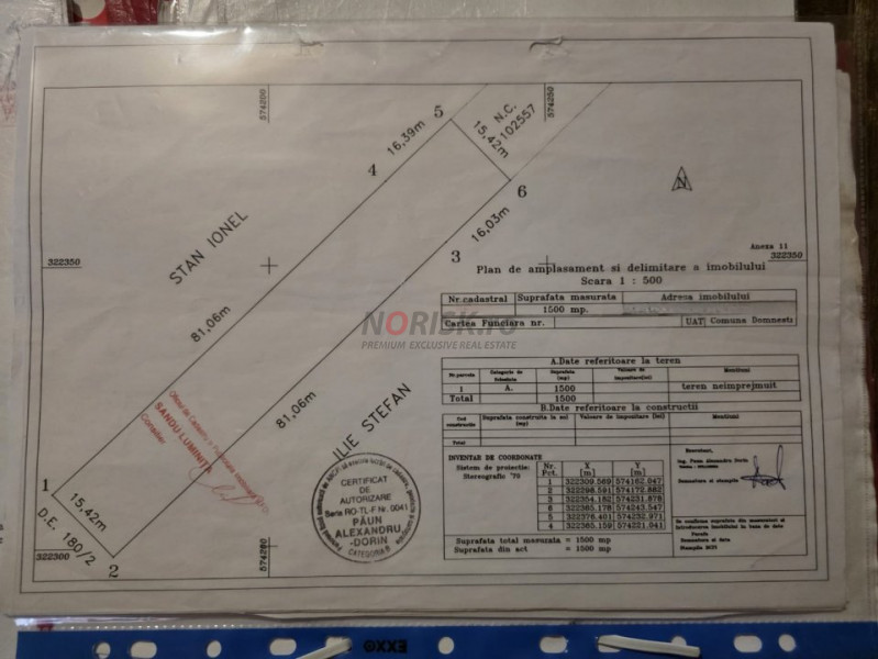 Terenuri Domnesti - 500mp -> 4 Ha