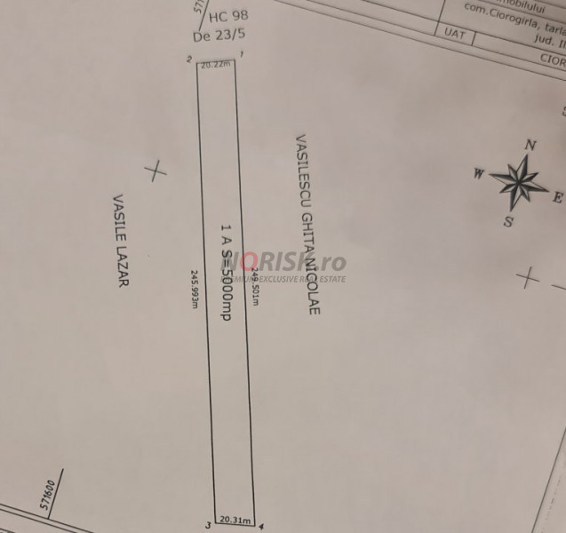 Terenuri Ciorogarla - 500mp -> 7.500mp -> 4 Ha