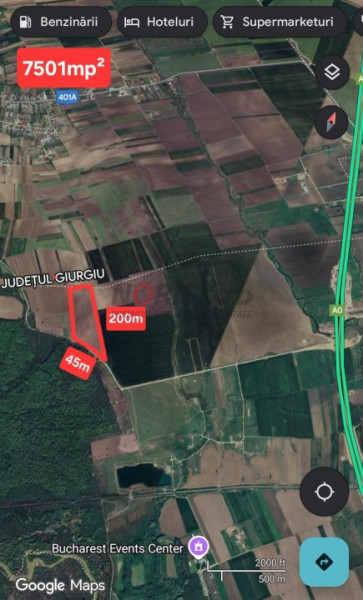 Terenuri Ciorogarla - 500mp -> 7.500mp -> 4 Ha