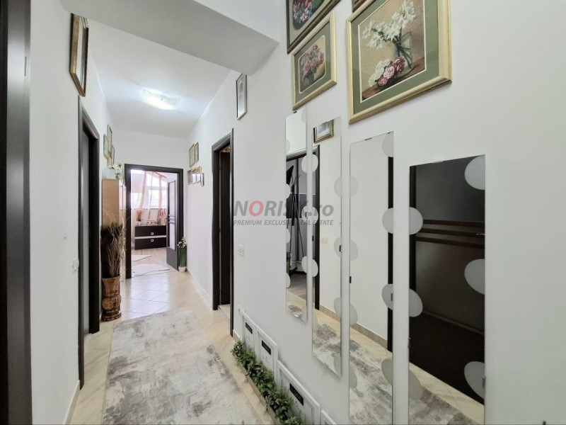 3 camere LUX | 2 băi | 87 MP | Mobilat Utilat | Curte | Centrala