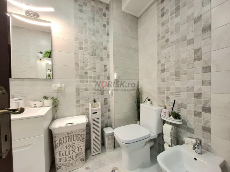 3 camere LUX | 2 băi | 87 MP | Mobilat Utilat | Curte | Centrala