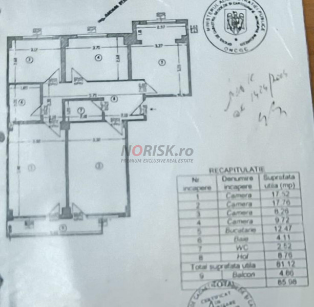 4 Camere Decomandat | Bloc 1981 | Ștefan cel Mare | 86MP