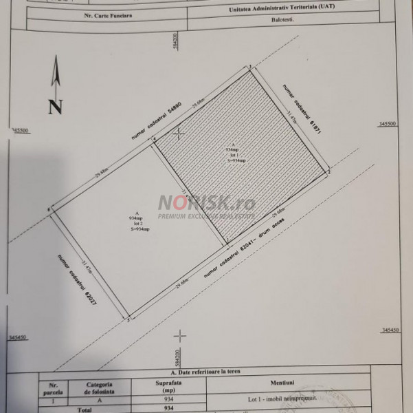 Preț redus! Teren 1.120 mp | Autorizație de construire | Corbeanca