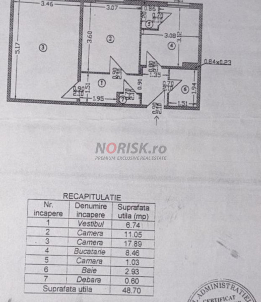 2 Camere Decomandat | Mobilat | 49 mp | Berceni