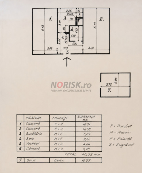 2 Camere | Ceaikovski | 48mp | Centrală | Decomandat | Floreasca 