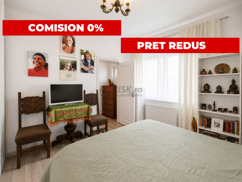 0% Comision | 2 Camere cu farmec 70MP | Renovat 2023, tavane înalte, FARA Risc 