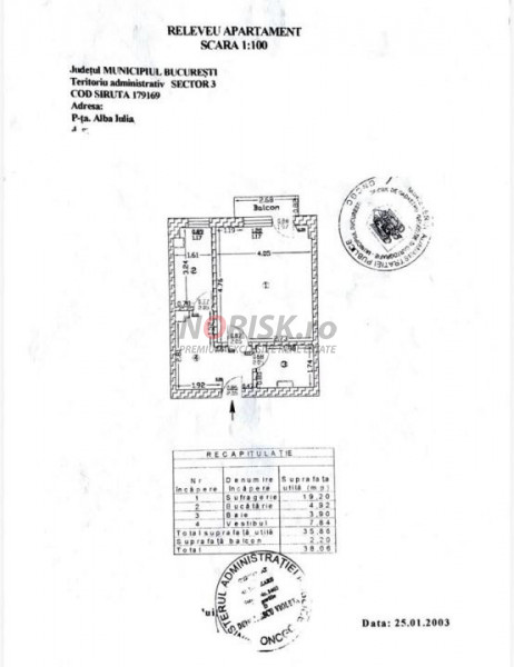 Garsonieră Piața Alba Iulia | 38 MP | Bl. 1989 | Renovată | Panoramică