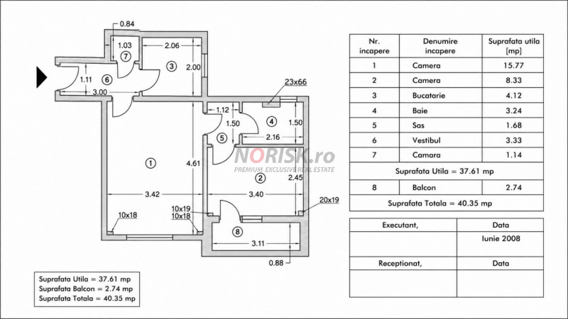 Ap 2 Camere Pantelimon | 40,3mp | Etaj 9/10 | Reabilitat 