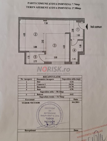 Apartament 3 Camere cu Mansarda 130mp