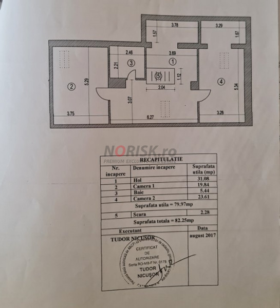 Apartament 3 Camere cu Mansarda 130mp