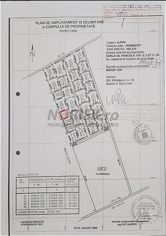 Teren 800mp - Strada Principala - Domnești