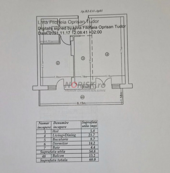 2 Camere | 68mp | LUX | Iancu Nicolae | Gran Park | Parcare | Piscina