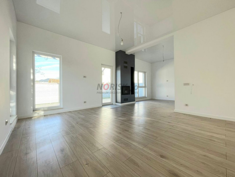 Pipera - Tunari | Vilă finisaje lux | Șemineu | 4 camere + Birou +Pod