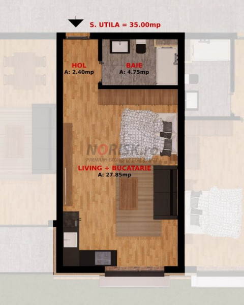 Direct Dezvoltator - Garsoniera moderna in Dobroesti, aproape de Bucuresti