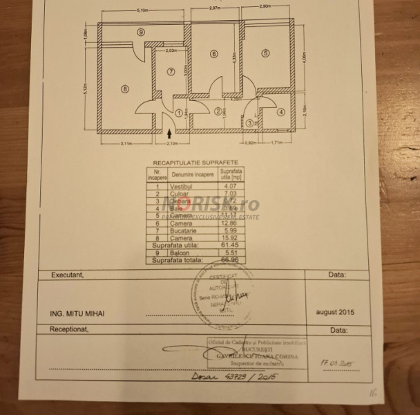 3 Camere | Decomandat | 67mp | Câmpia Libertății | Etaj 1 | Parc IOR  
