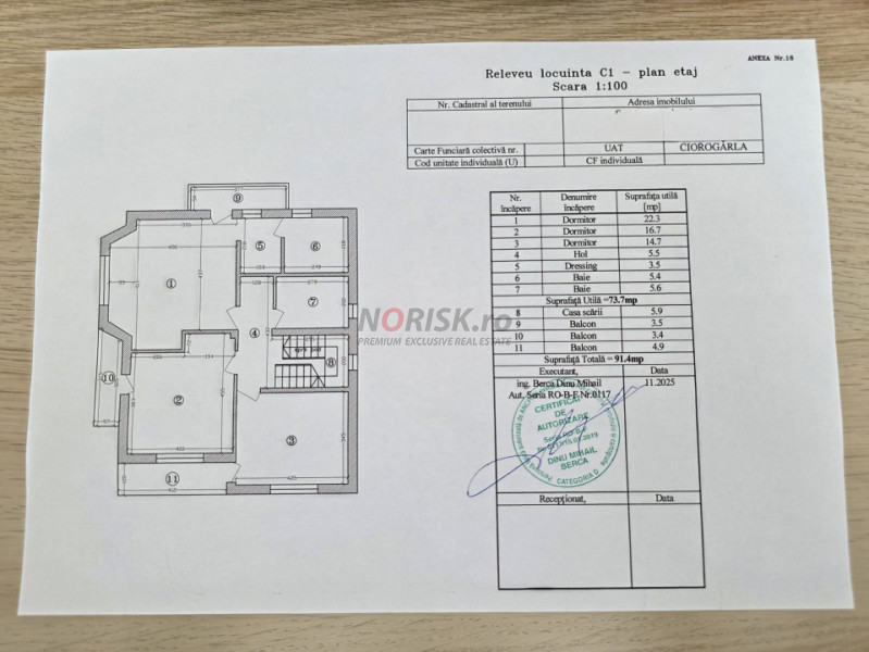 Vilă spațioasă în Ciorogârla, teren 656 mp, mansardă 80 mp