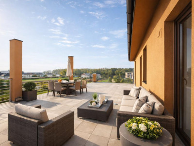 Top floor living – penthouse cu terase mari, Voluntari