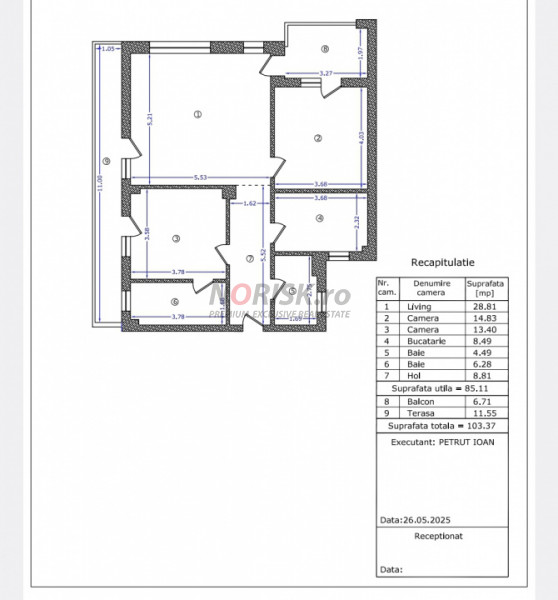 Luxury Living | 3 CAMERE | 104mp| Băneasa | Aviației | Premium