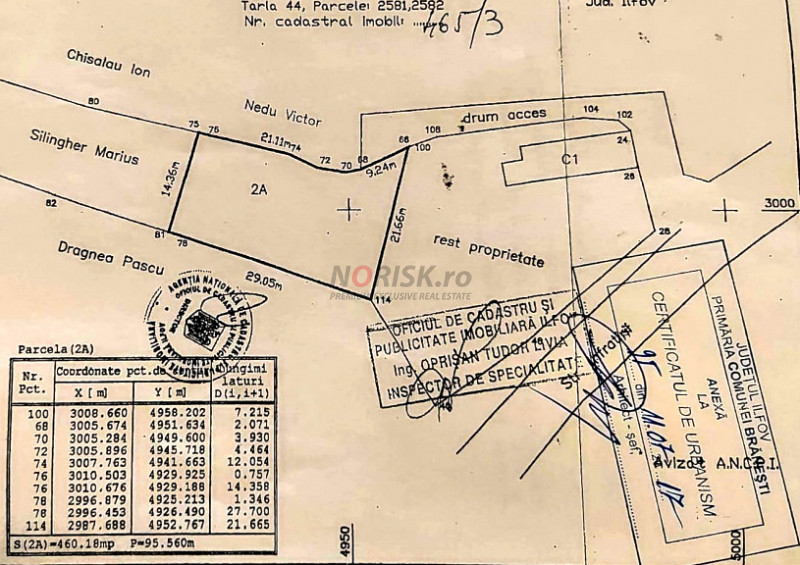 Teren intravilan construibil – 460 mp | Brănești (zona Lac Brănești II)