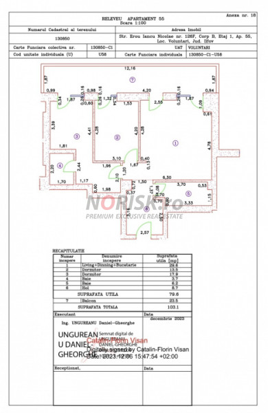 3 Camere | 96,5 MP | Terasă 13 MP | Cortina 126 | Erou Iancu Nicolae 